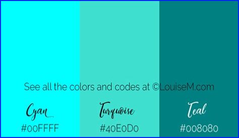 What's the difference between teal blue and teal green?